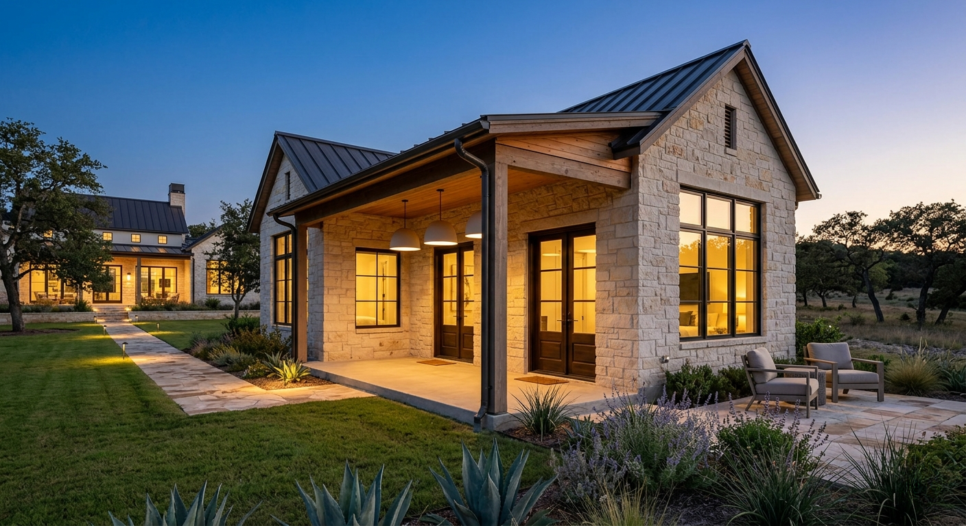 Guest house and casita in the Texas Hill Country