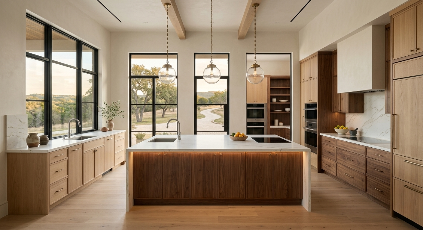 Whole-home renovation interior by Riverbend Hill Country Homes