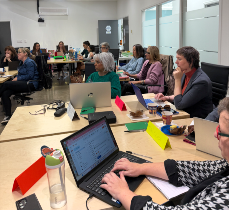 Participants working at a previous workshop