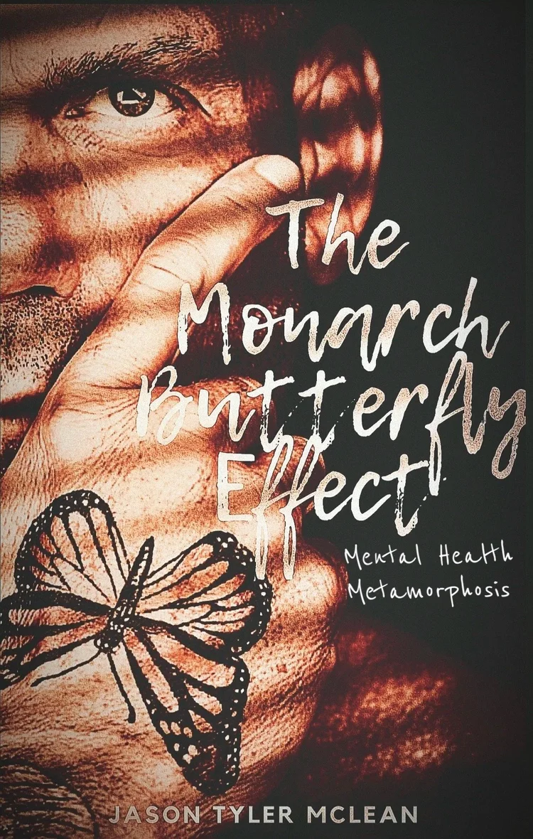 The cover of The Monarch Butterfly Effect by Jason Tyler McLean, cover photograph by Ryan Dunbar