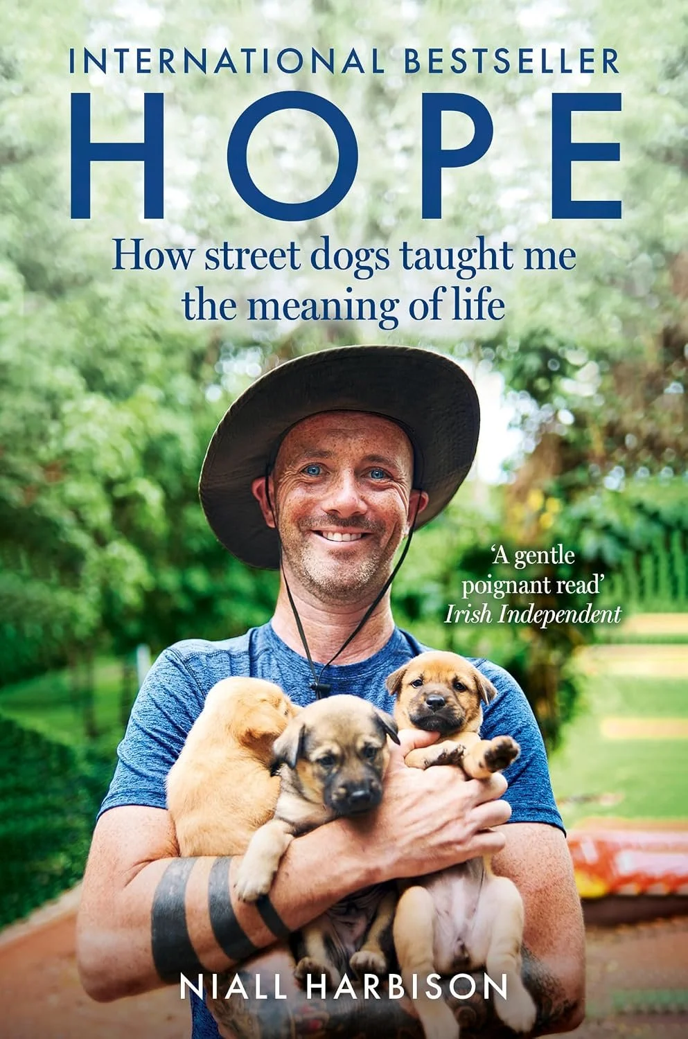 The cover of Hope: How Street Dogs Taught Me the Meaning of Life by Niall Harbison