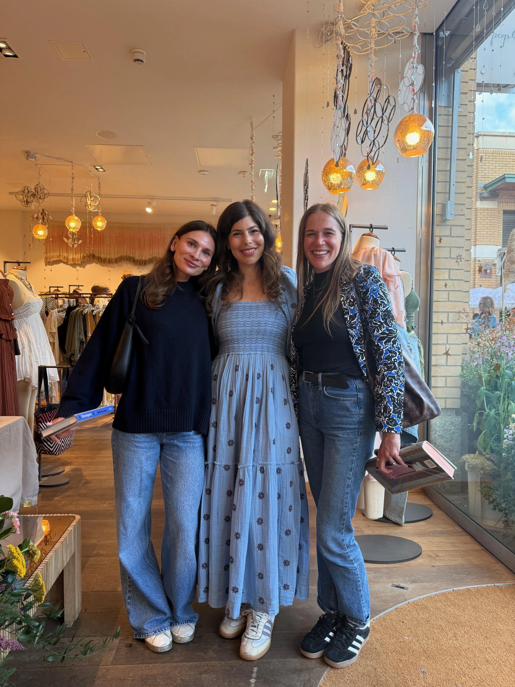 The Vino Cosmo and Free People team in store
