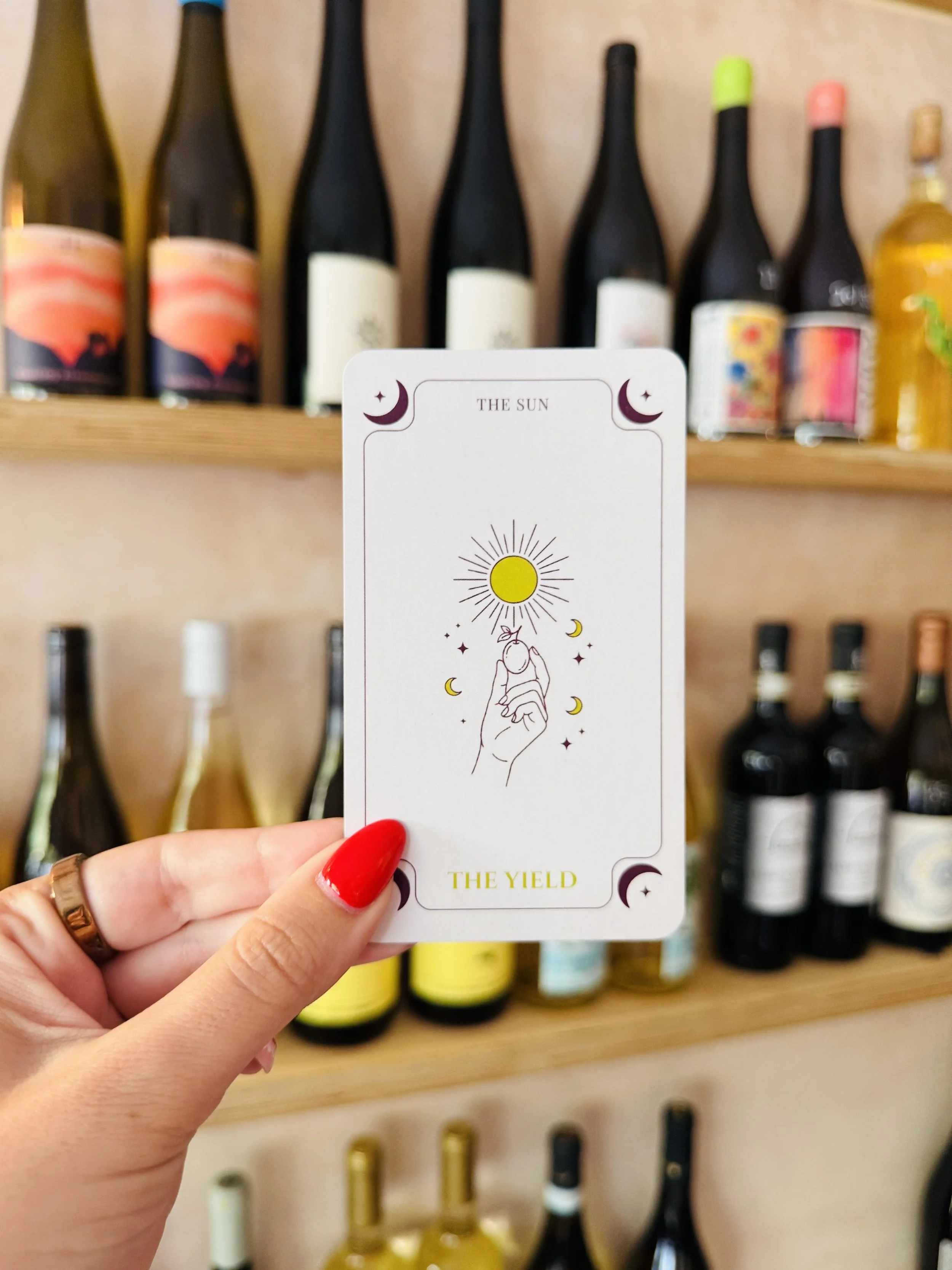 Biodynamic wine poured at the hen party tasting