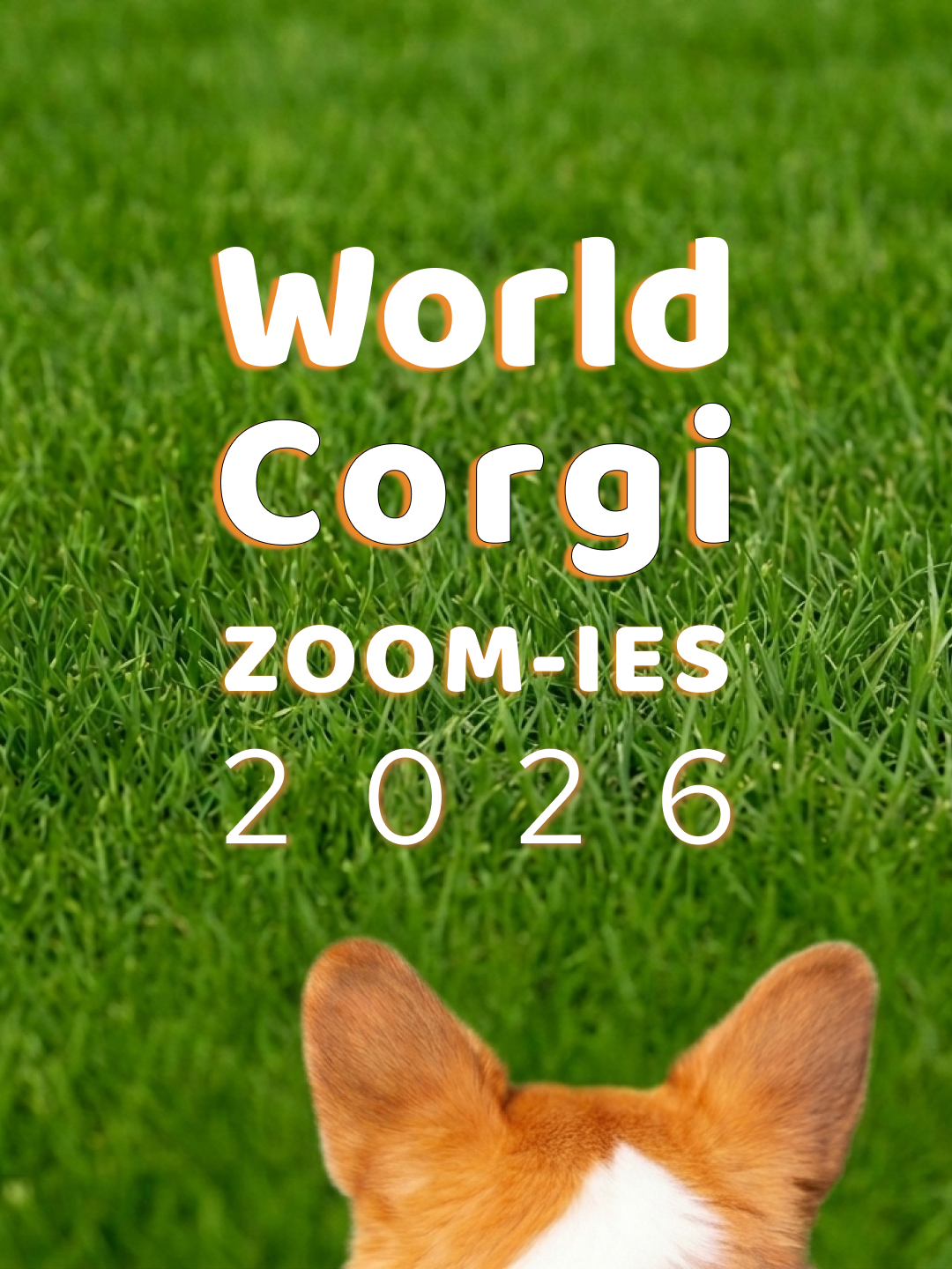 World Corgi Zoom-ies 2026 – Teaser graphic with corgi ears