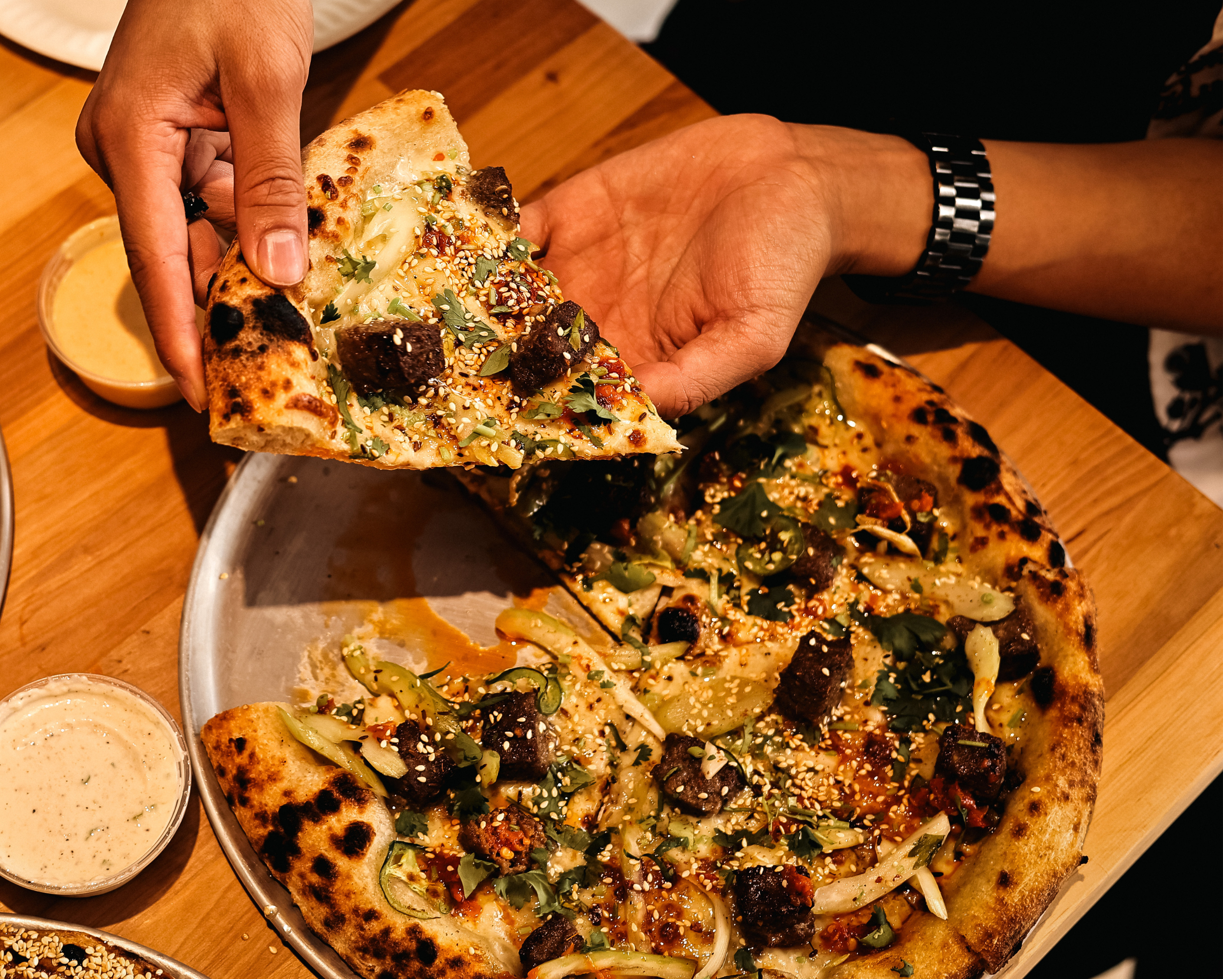 Cumin Lamb pizza