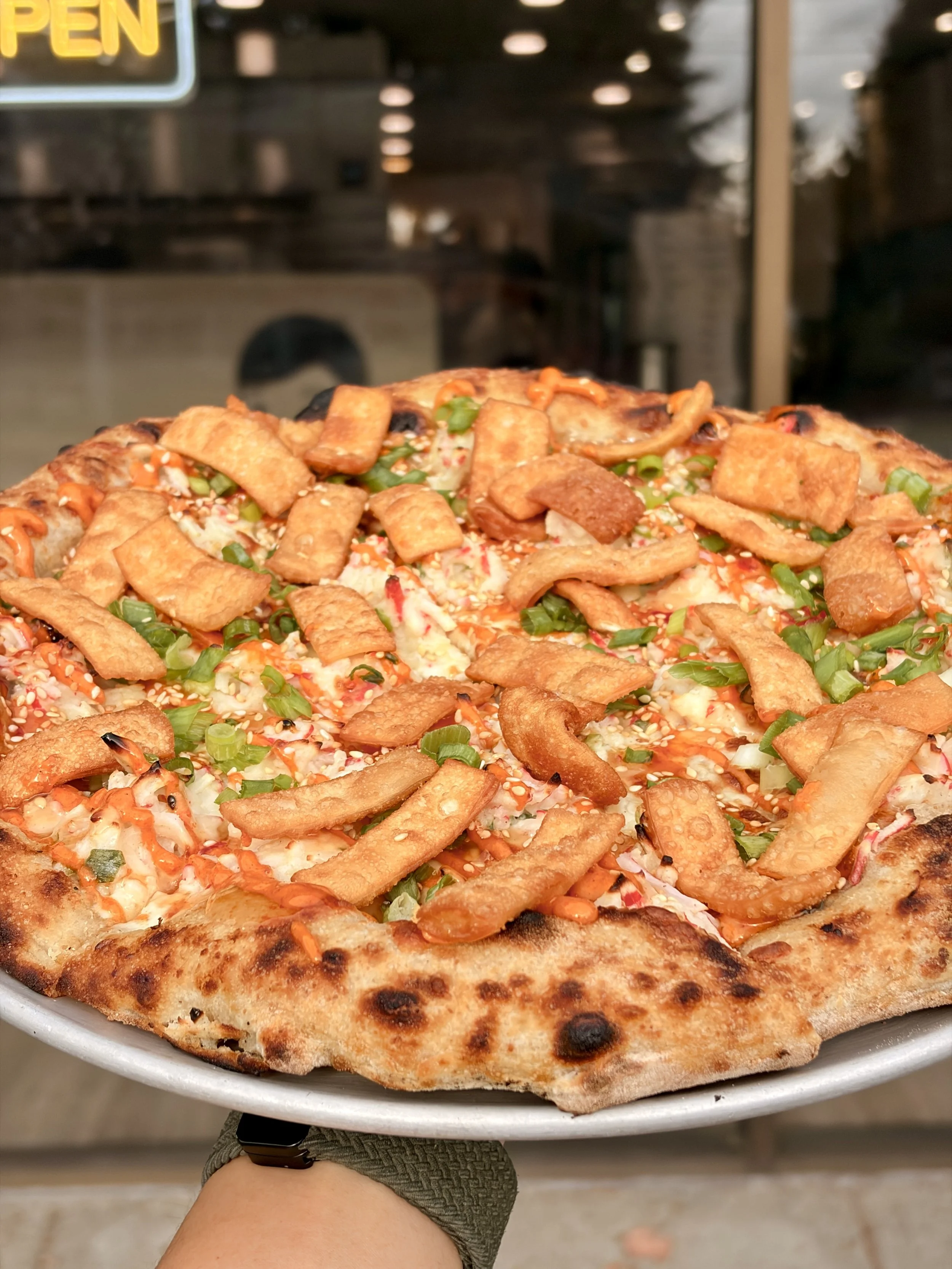Krab Rangoon Pizza — October feature