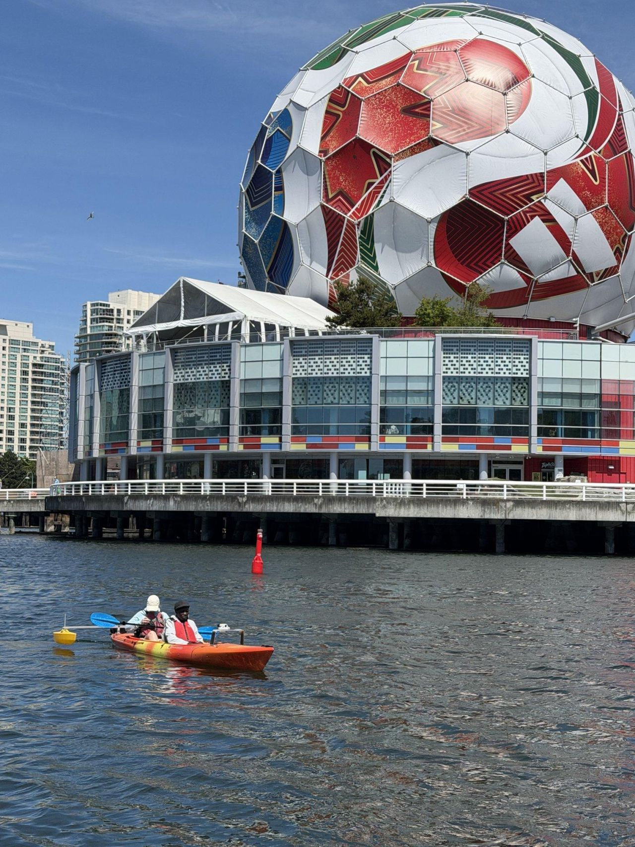 Adaptive kayaking near Science World in Vancouver