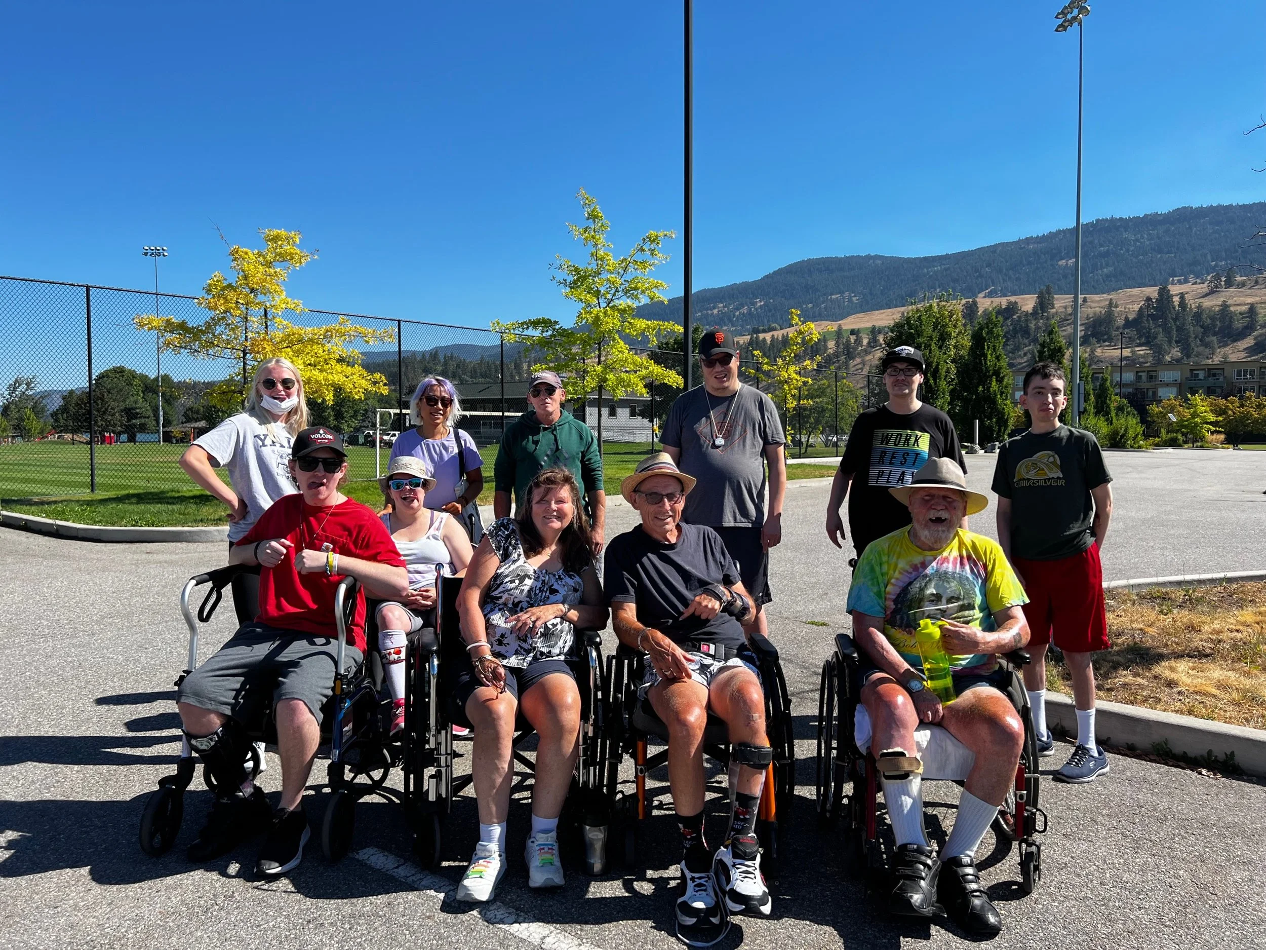 Community trek with people supported and the coaching team at CONNECT Lake Country