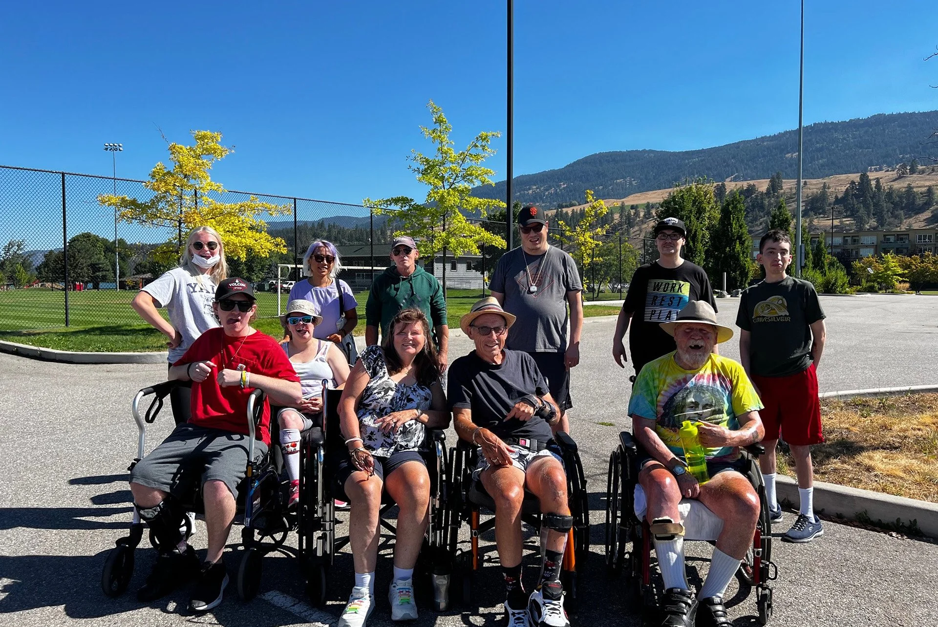 Community trek with people supported and the coaching team at CONNECT Lake Country
