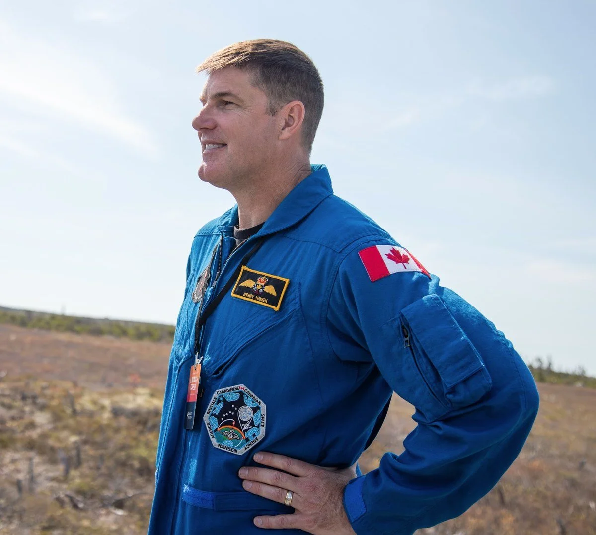 Canadian astronaut Jeremy Hansen at Spaceport Nova Scotia