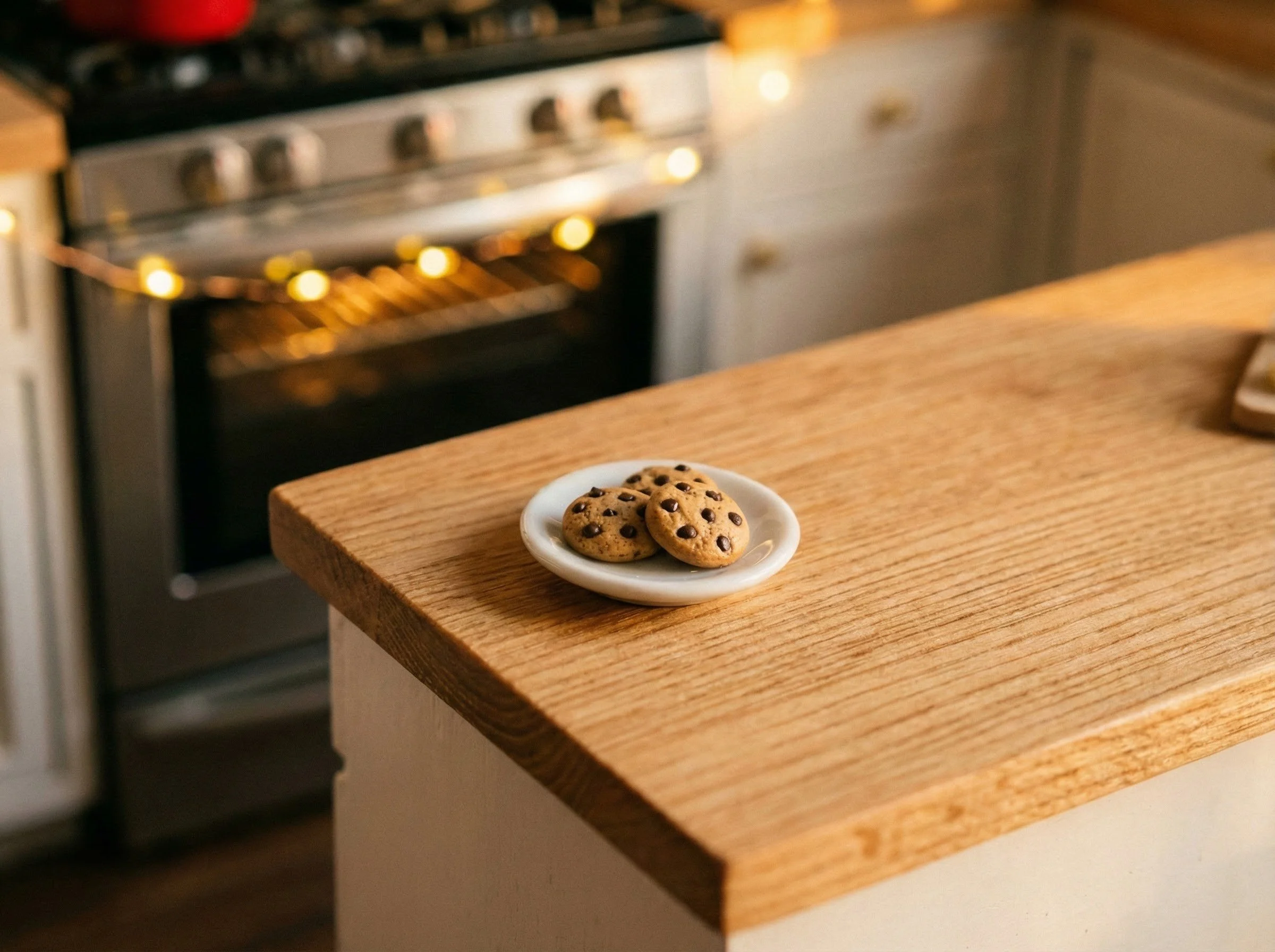 Spotless miniature kitchen counter