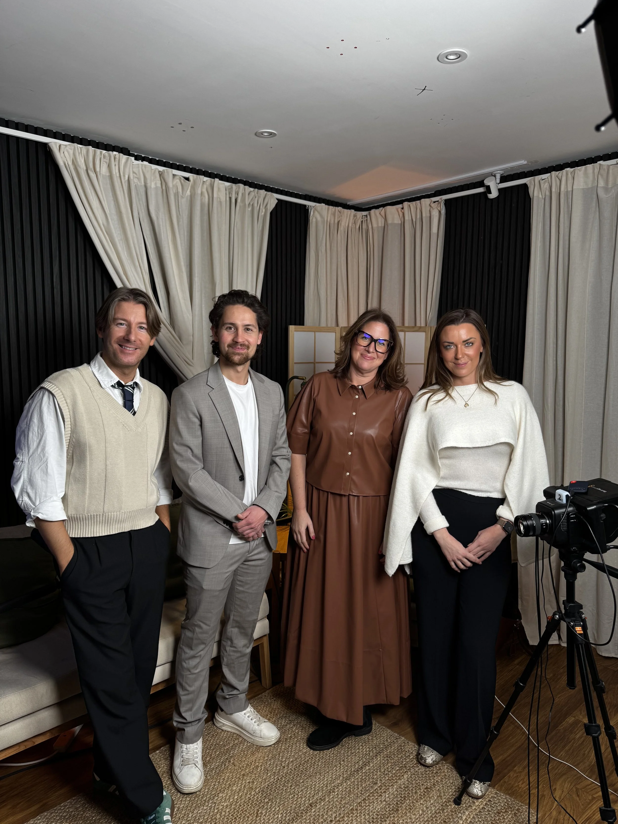 Natasha Wallace and guests in the Brainz Magazine studio