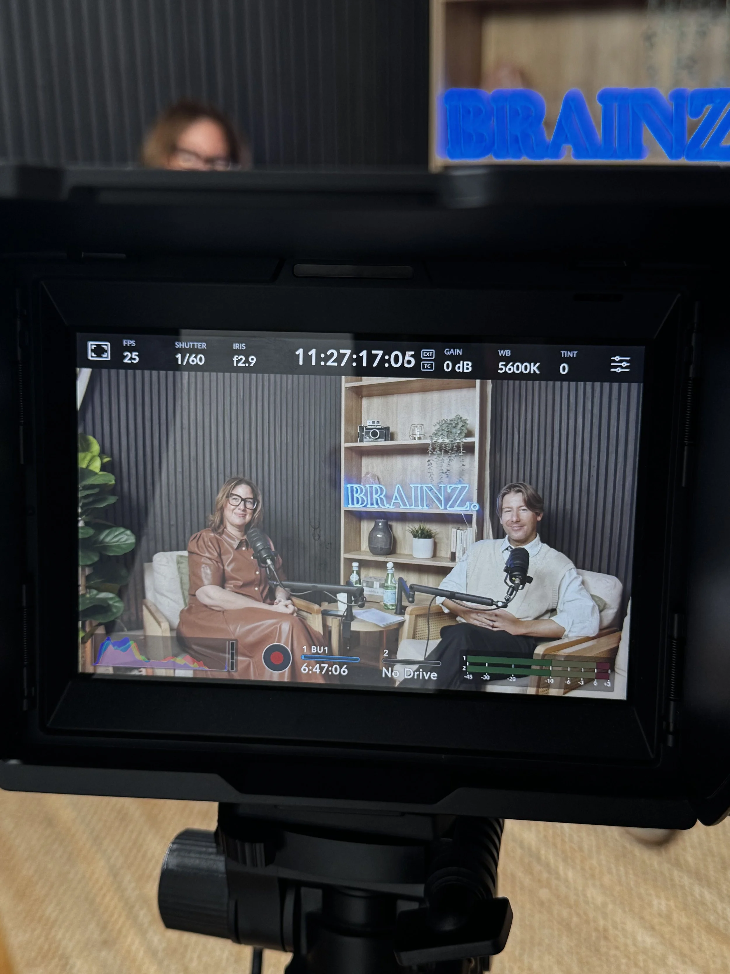 Behind the scenes at Natasha Wallace’s Brainz Magazine interview
