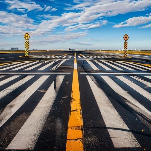 Airport Runway Pavement Marking Photo