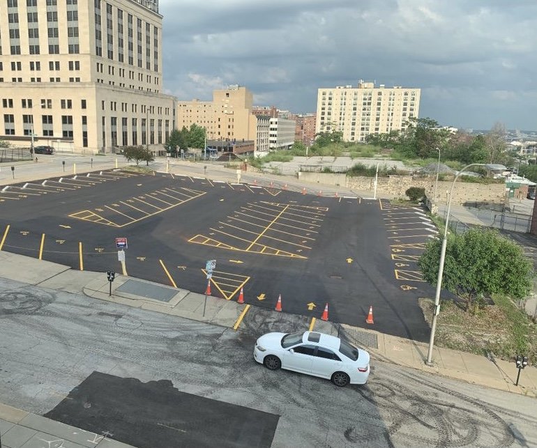 Parking Lot & Garage Striping Photo