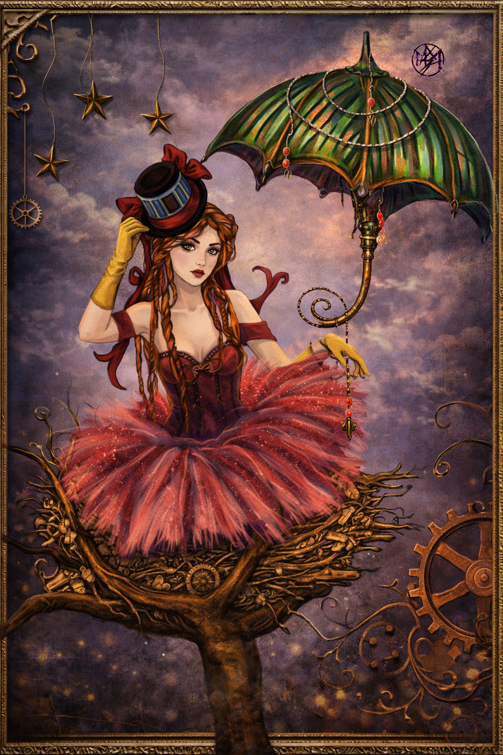 Original Umbrella Girls illustration: The Clockwork Nest