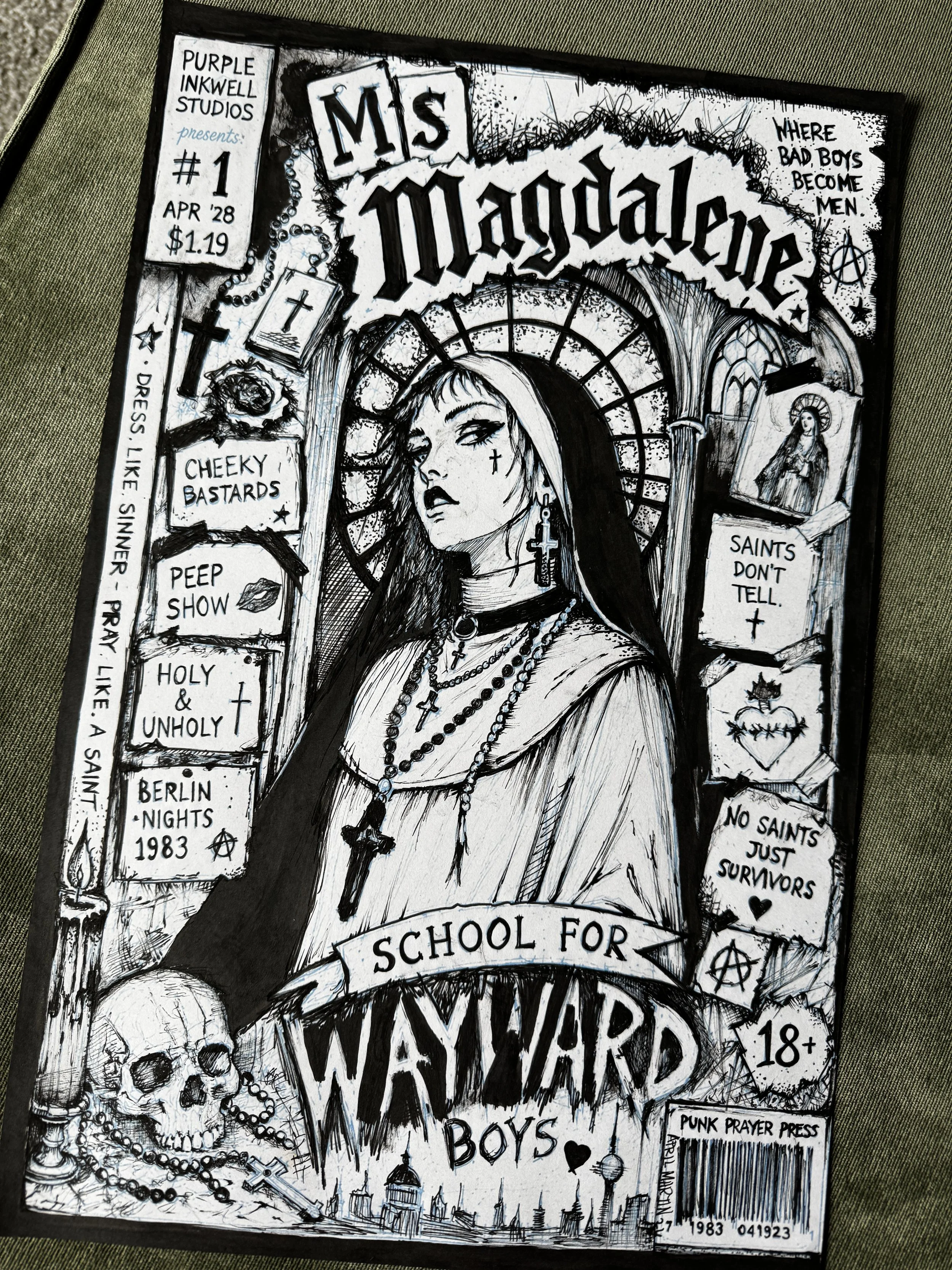 Original artwork from the Artist's Drawer at Purple Inkwell Studios