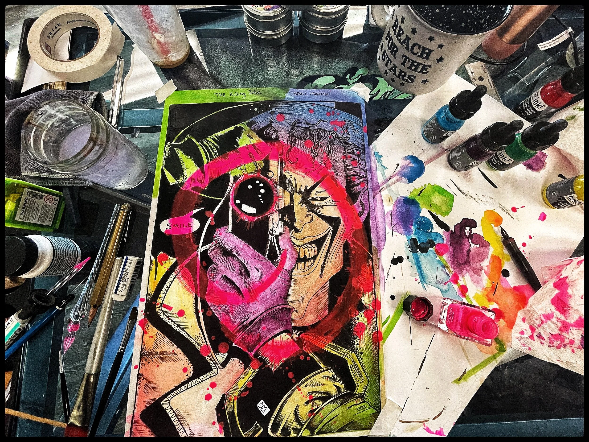 Artwork process by April Martin