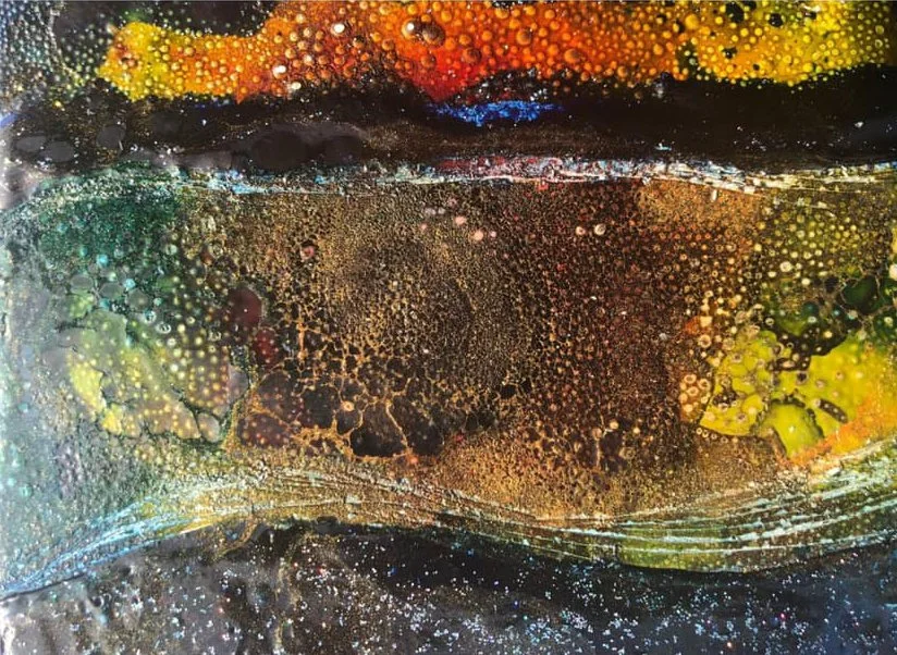 Encaustic texture study