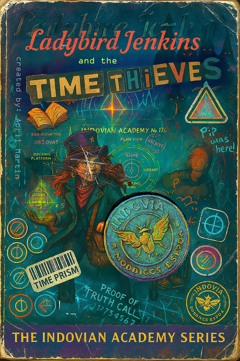 Scratch styled book cover image