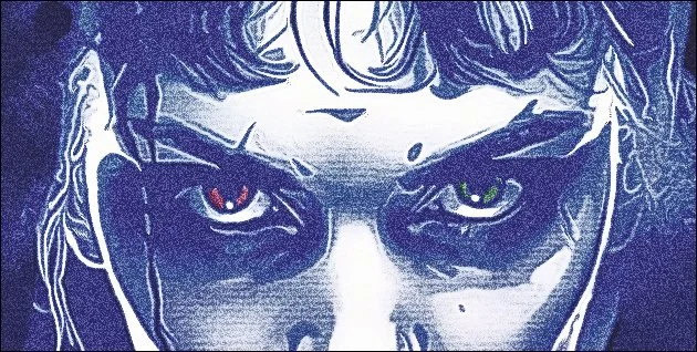 Lucifer character artwork from The City Without Noise by April Martin