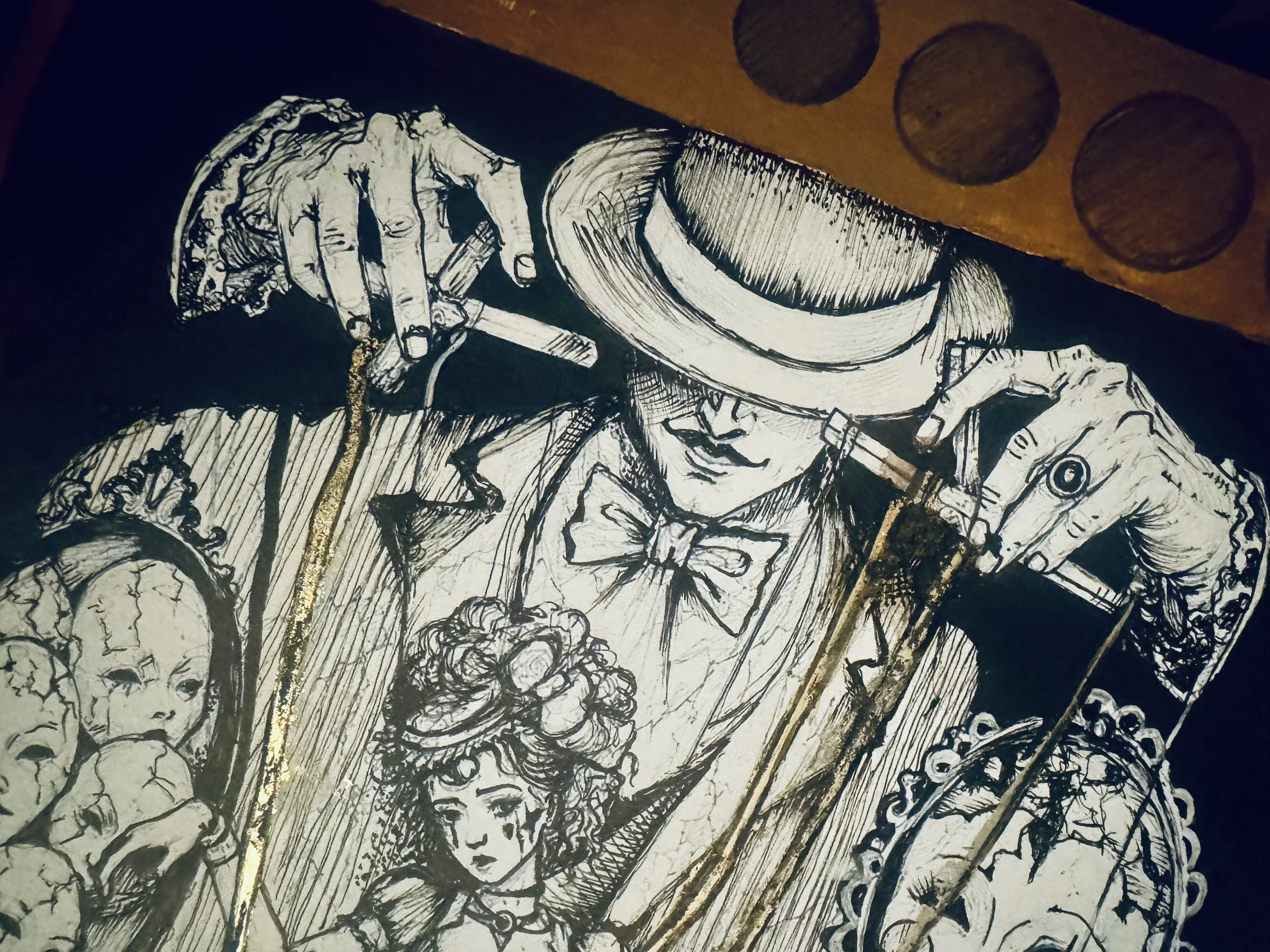 Traditional pen and ink illustration by April Martin