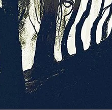 A solitary figure walking through the dark forest