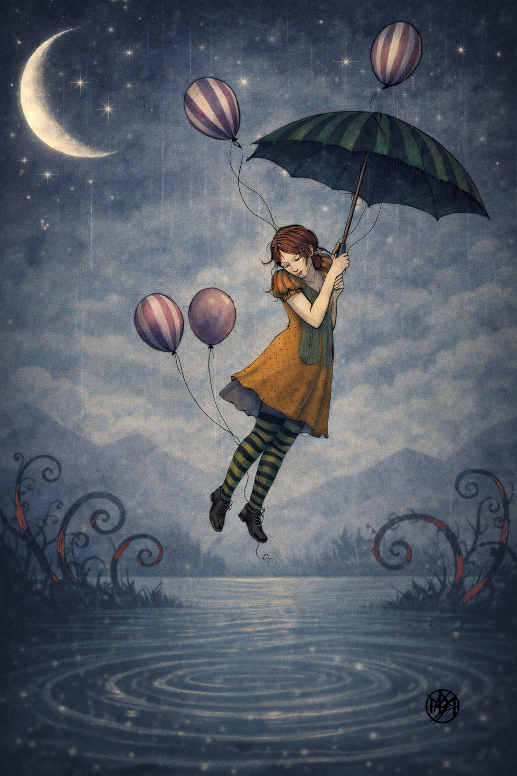 Where the Water Listens from the Umbrella Girl Series by April Martin