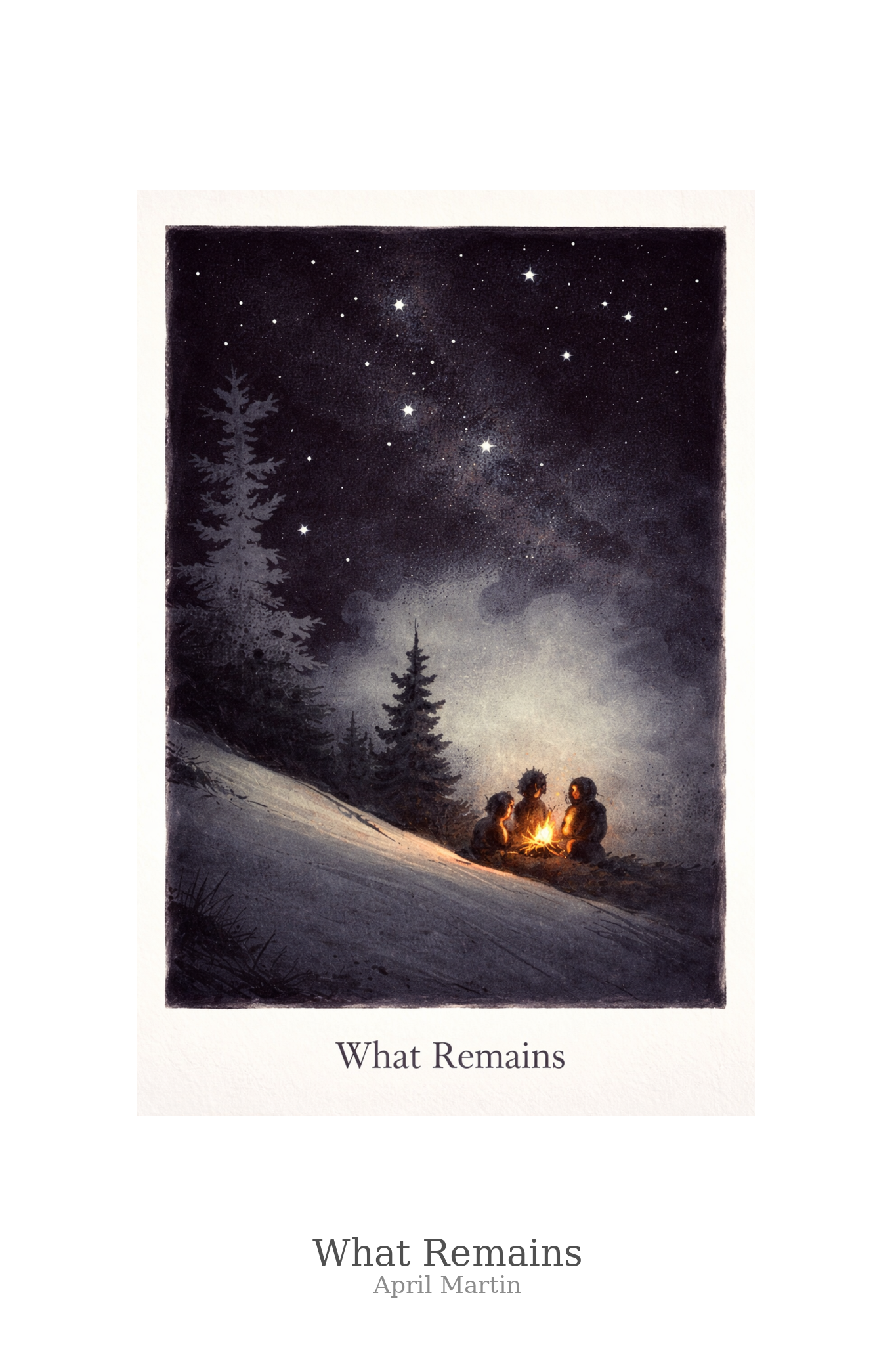 What Remains — Print layout