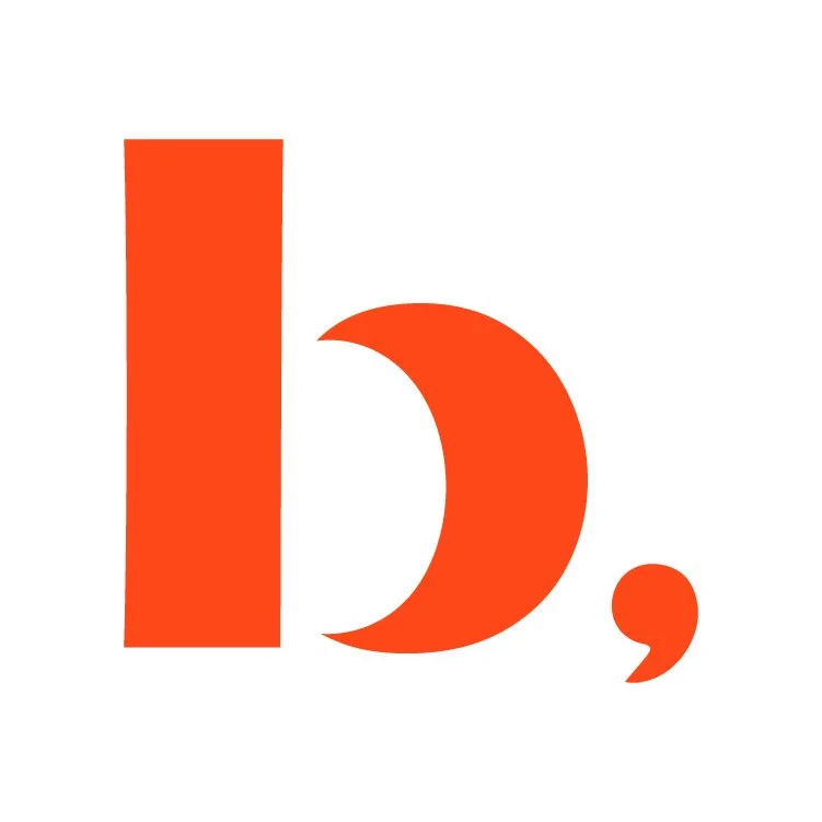 b, halfmmon logo