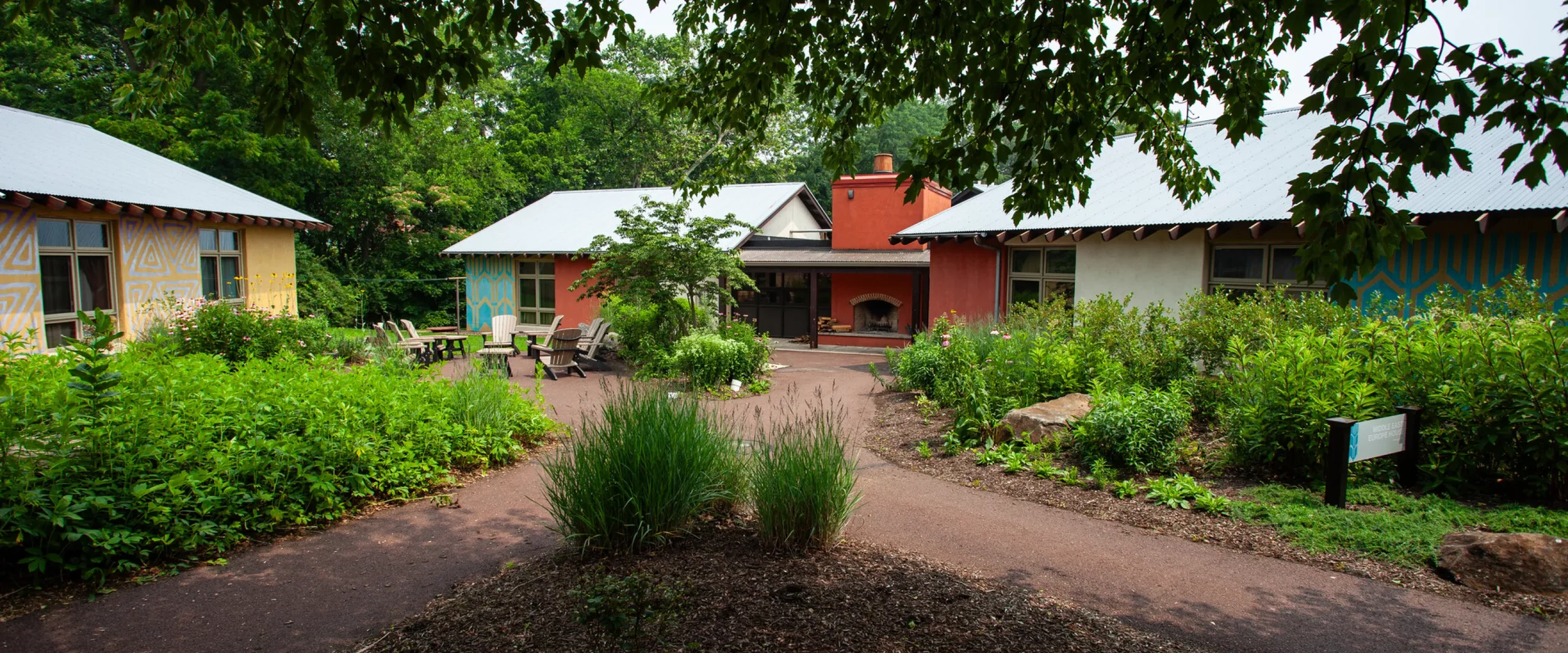 Guesthouses and gardens at The Welcoming Place