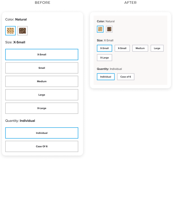 Multi-Variant Selections