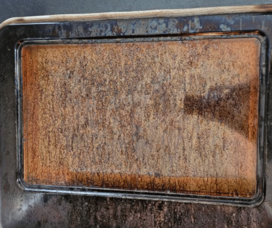 inside oven door