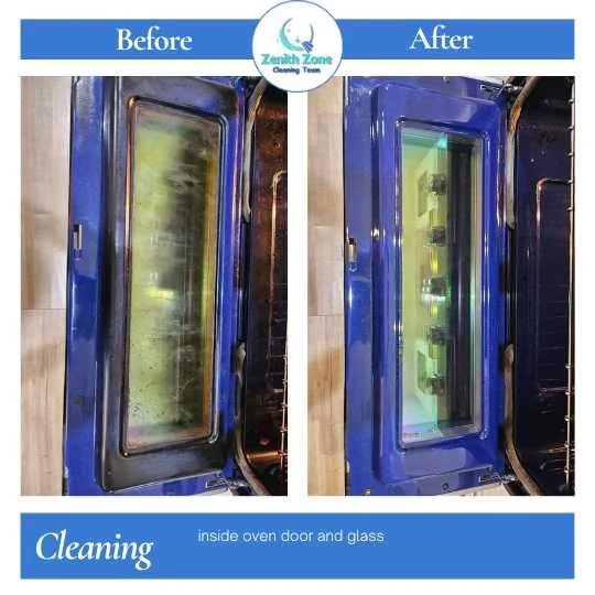 Spring kitchen cleaning Coquitlam, detailed baseboard wiping, fridge shining and oven front cleaning