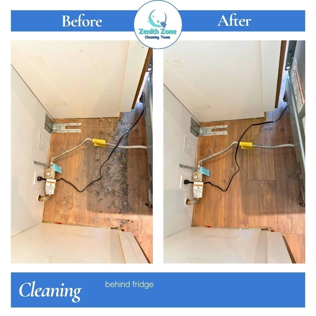 Townhouse kitchen deep clean Richmond, meticulous cupboard cleaning and floor polishing