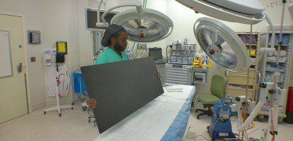 OrthoAlignment X-Ray Grid in operating room