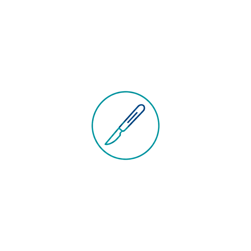 Single incision approach icon