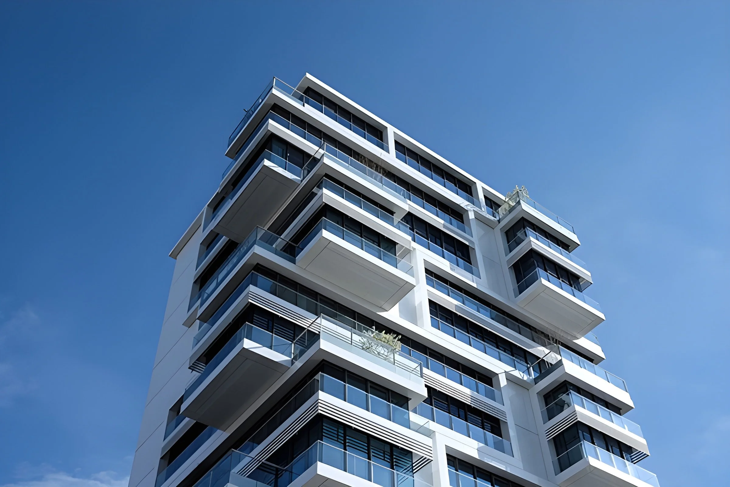 Skyscraper in the blue sky