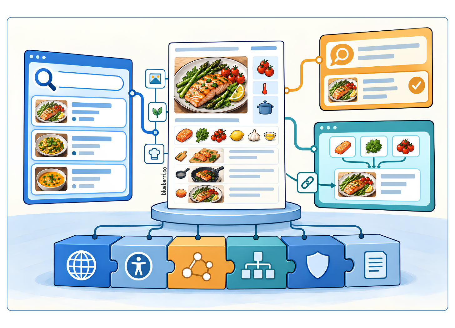 A structured recipe source supporting SEO, AEO, and GEO