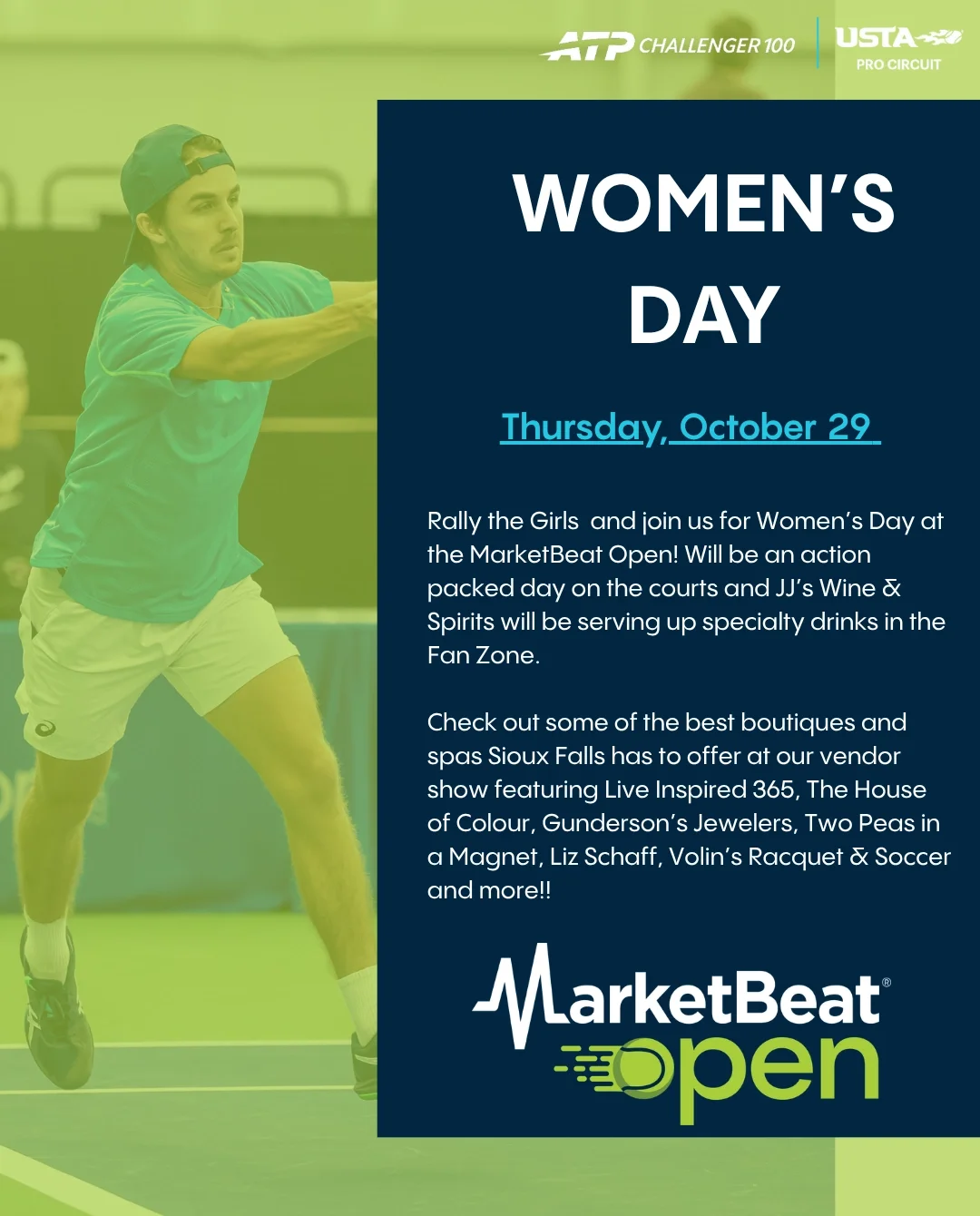 Womens event details