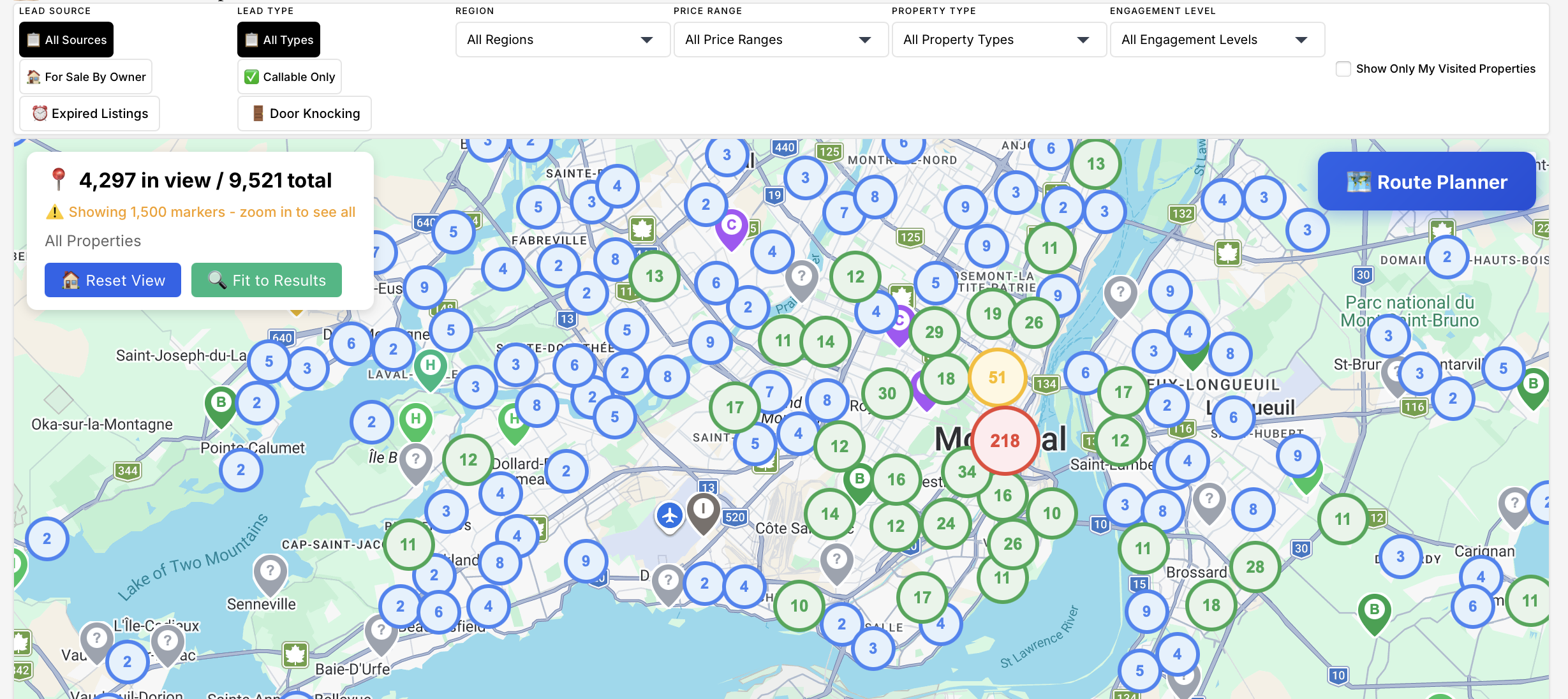 GeoLeads platform preview