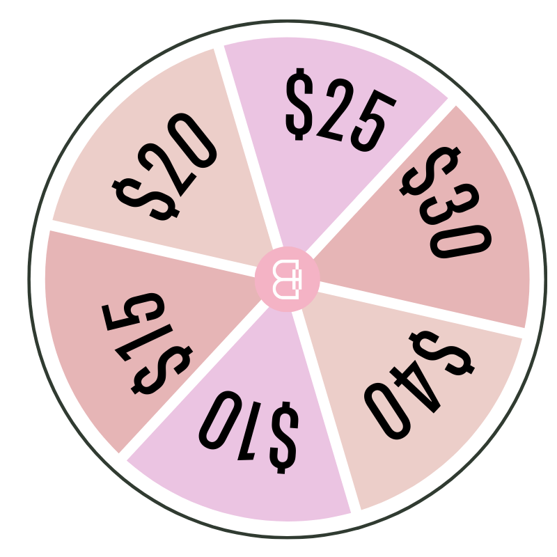 Beauty Hub Sydney spin wheel
