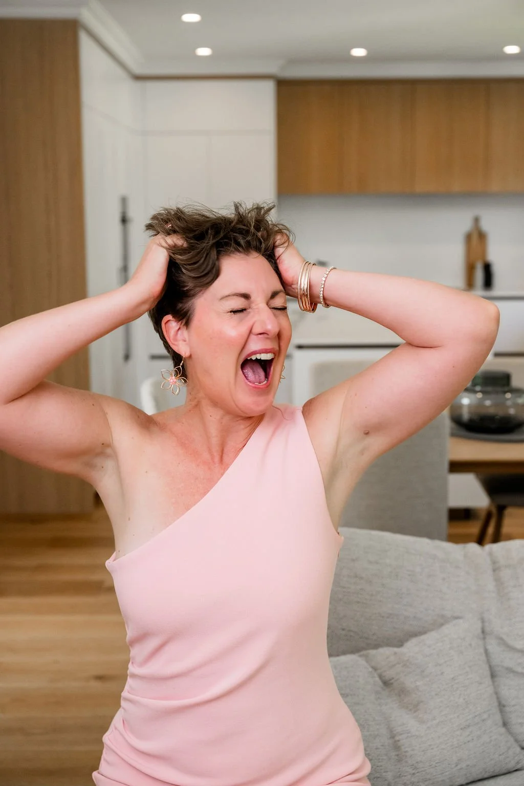 Renae Carroll, Glo Younger skincare concierge, expressing exasperation at harmful skincare ingredients