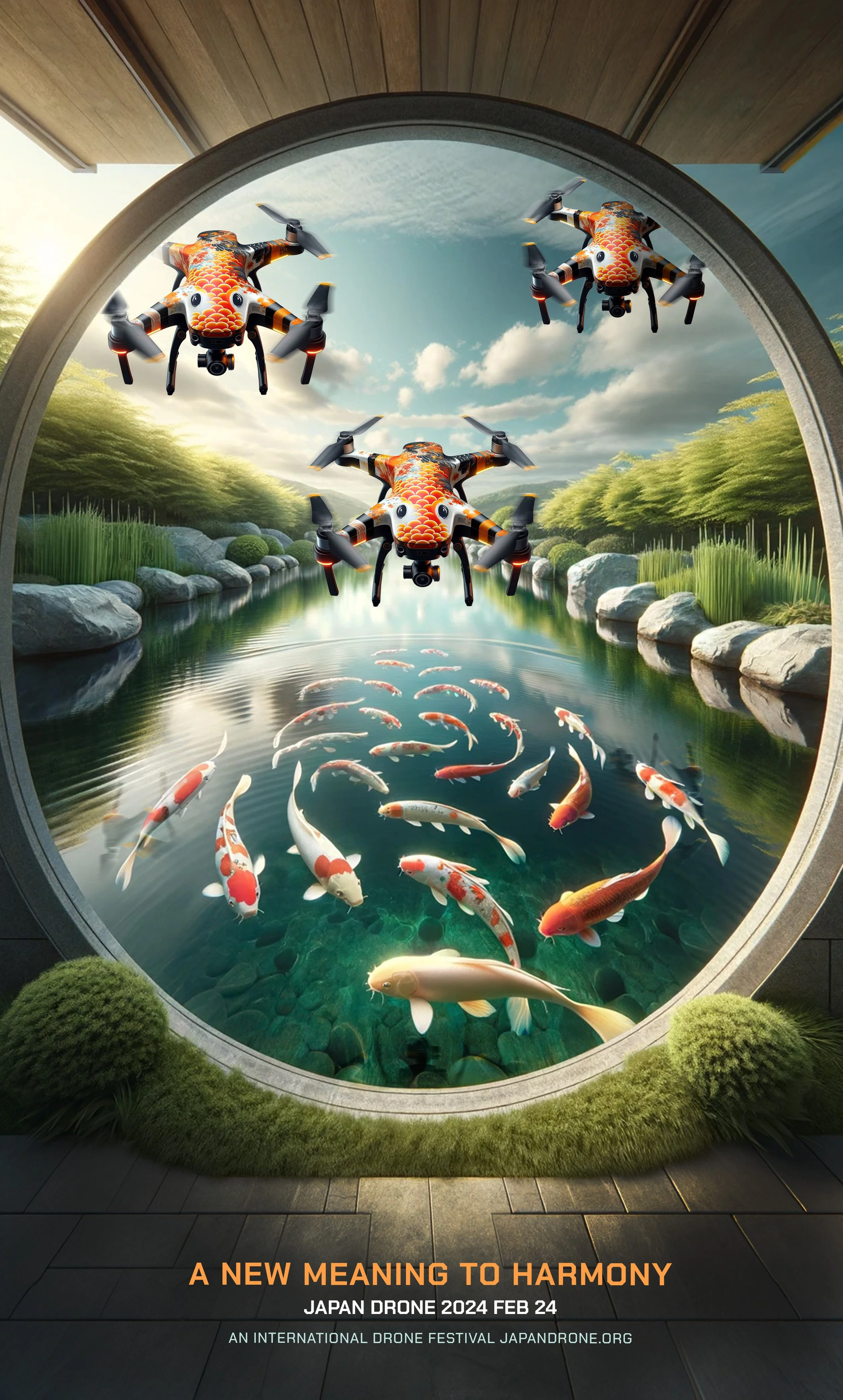 Japan Drone Poster Series
