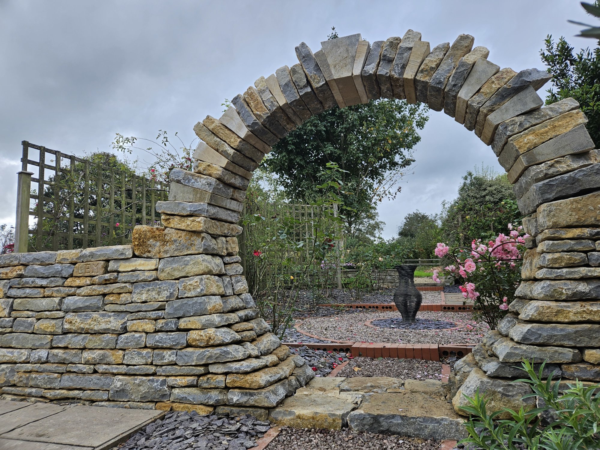 drystone work finished