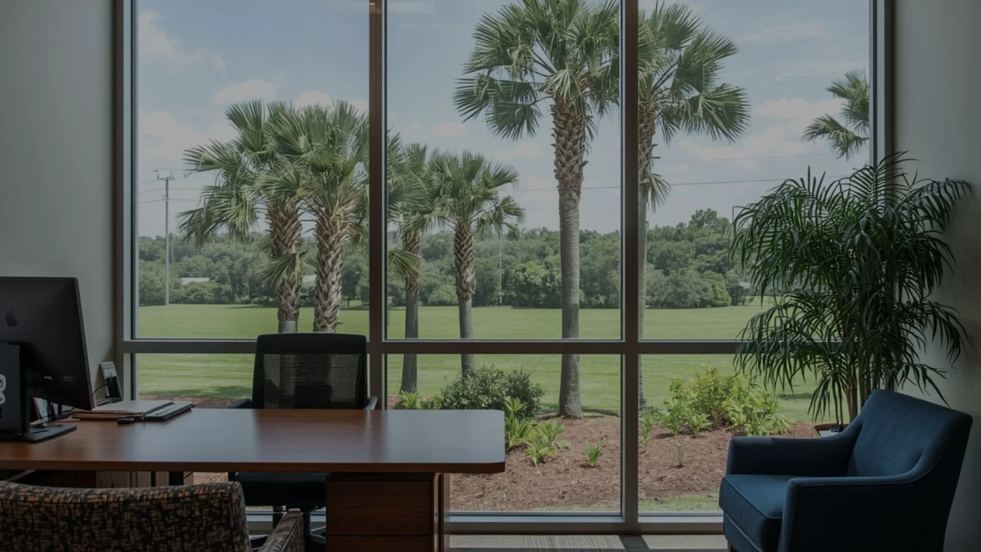 Professional office cleaning space