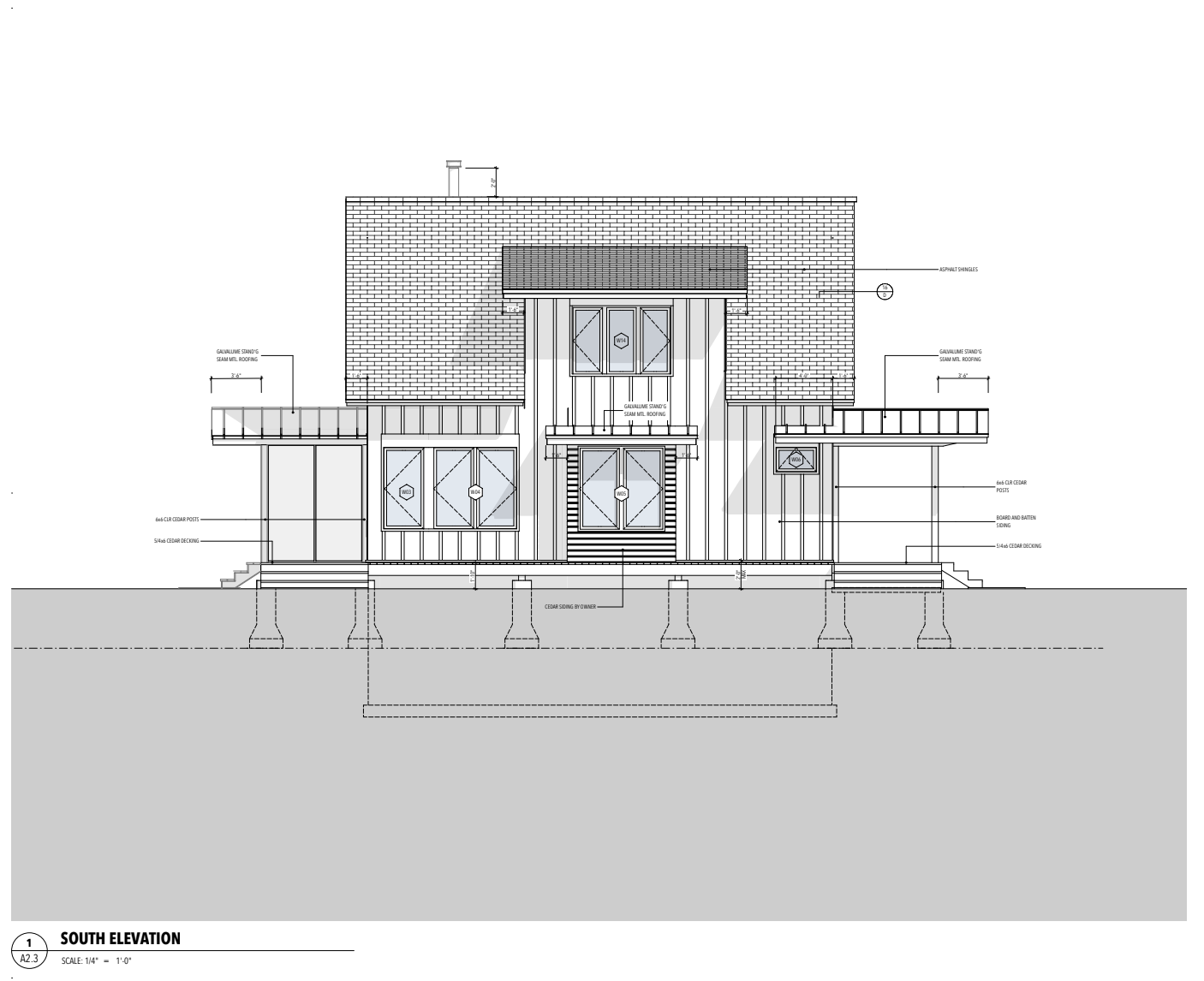 East & West Elevations