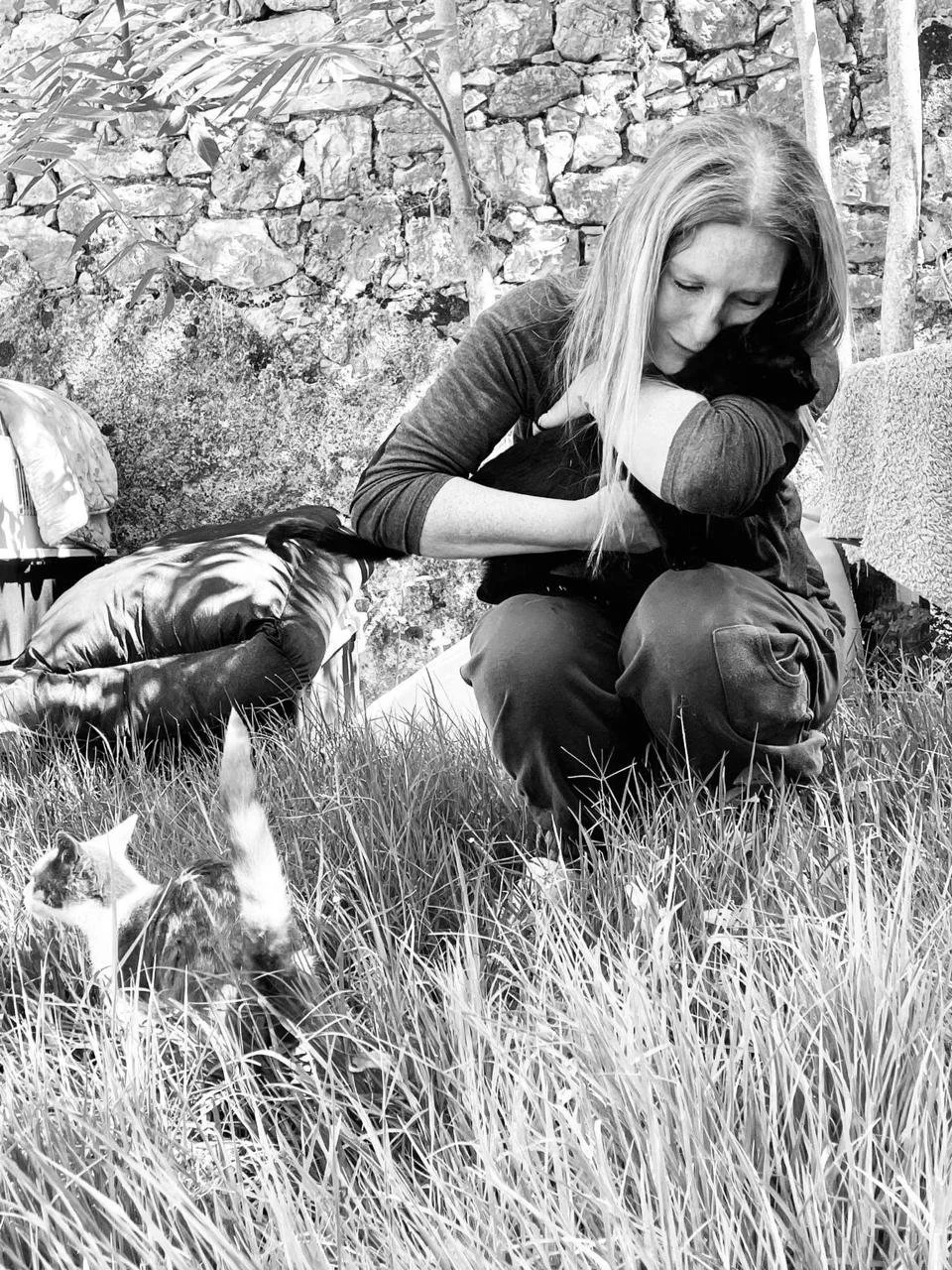Natushka with cats
