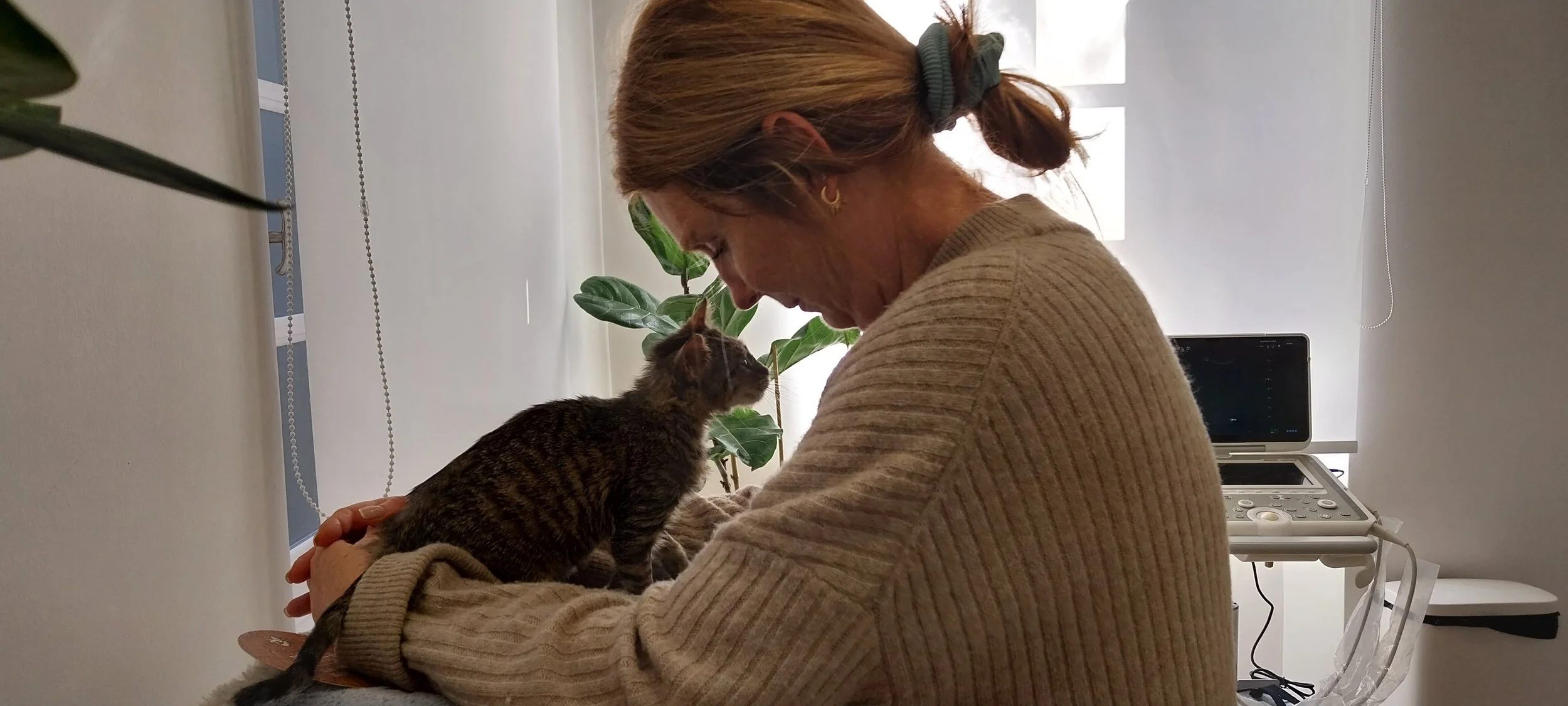 Natushka with two of the cats