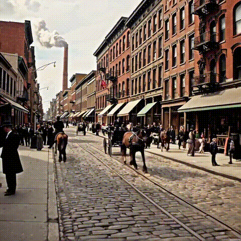 Skyline de Nueva York 1880s
